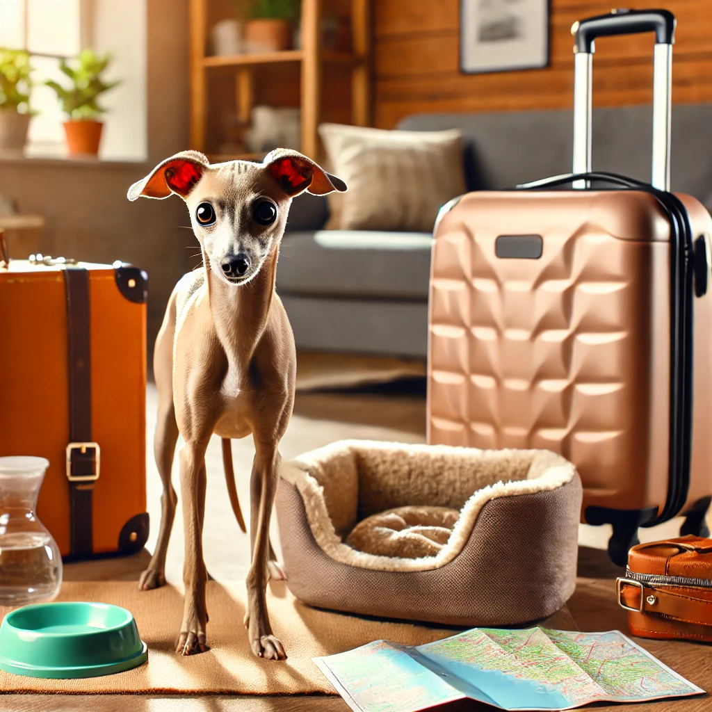 viajar con un galgo italiano